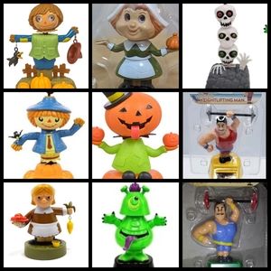 6-Assorted Holiday Solar-Bobblehead Toys for men, women, boys, and girls.